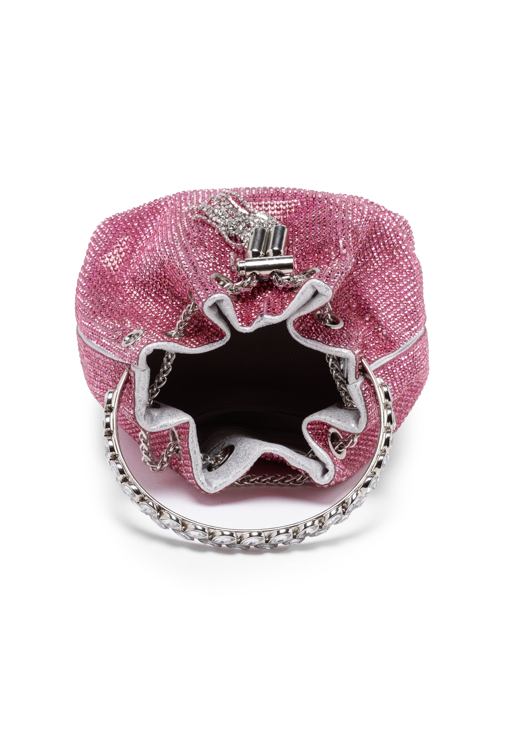 Clutch ghualainn studded Pink Crystal