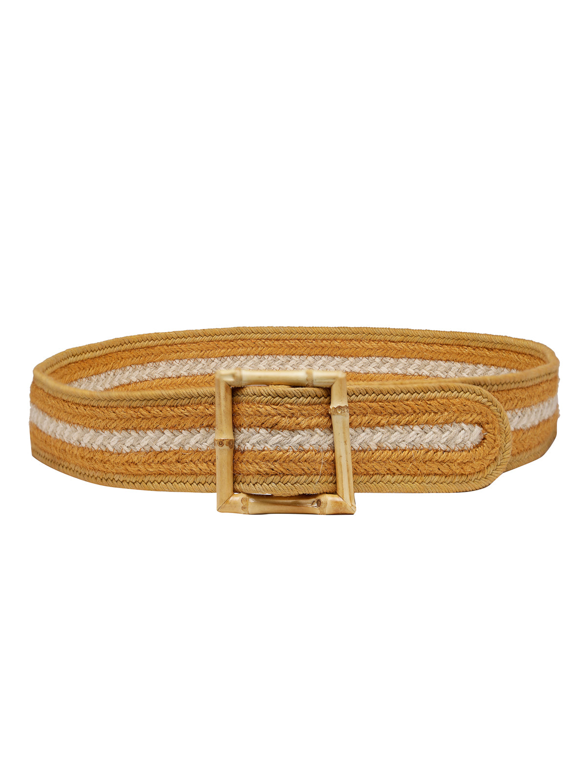 Woven Square Buckle Styling Belt