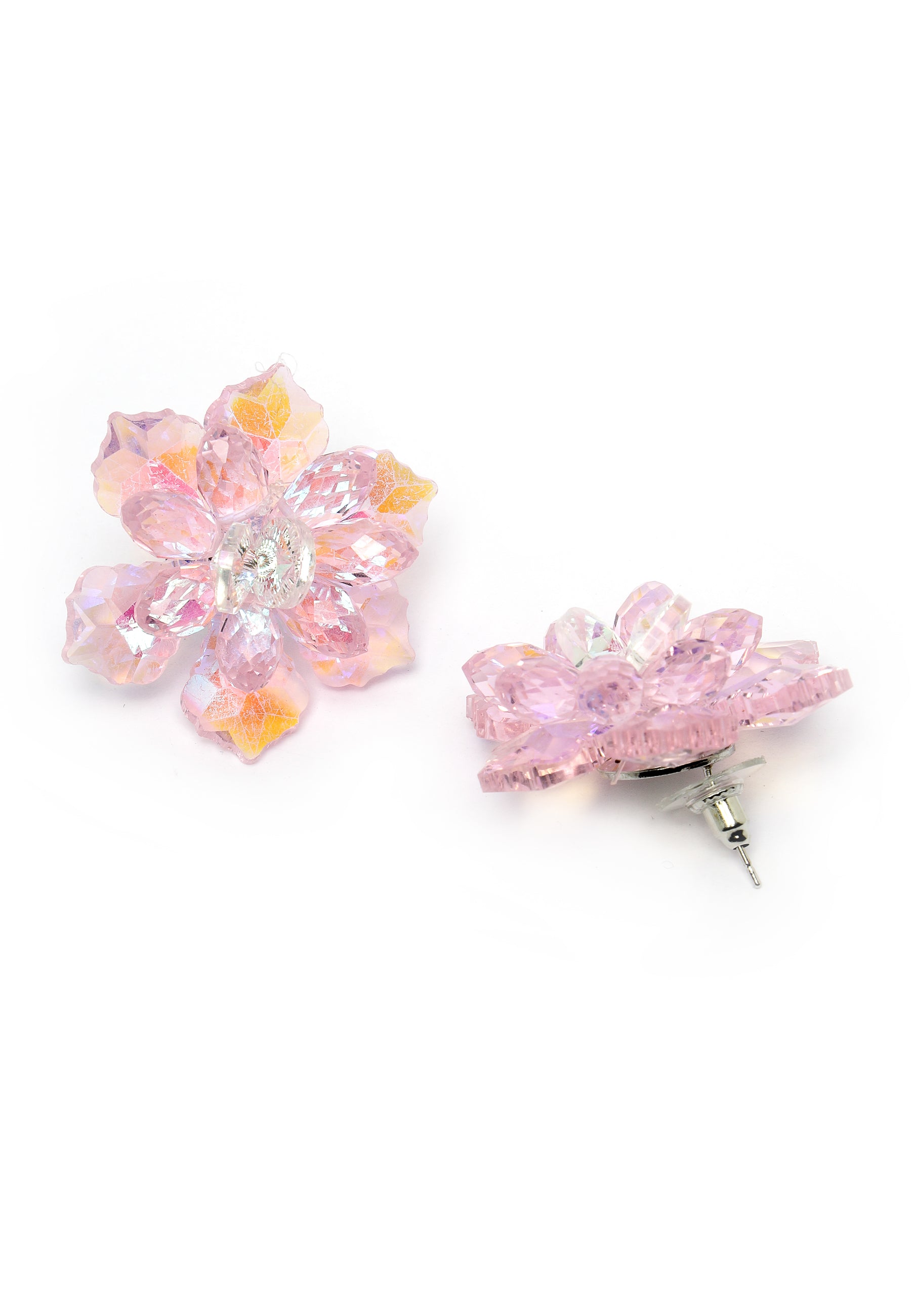 Petite Pink Petal Studs