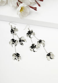 Fáinní Dangle Floral Gleaming Silver-Daite