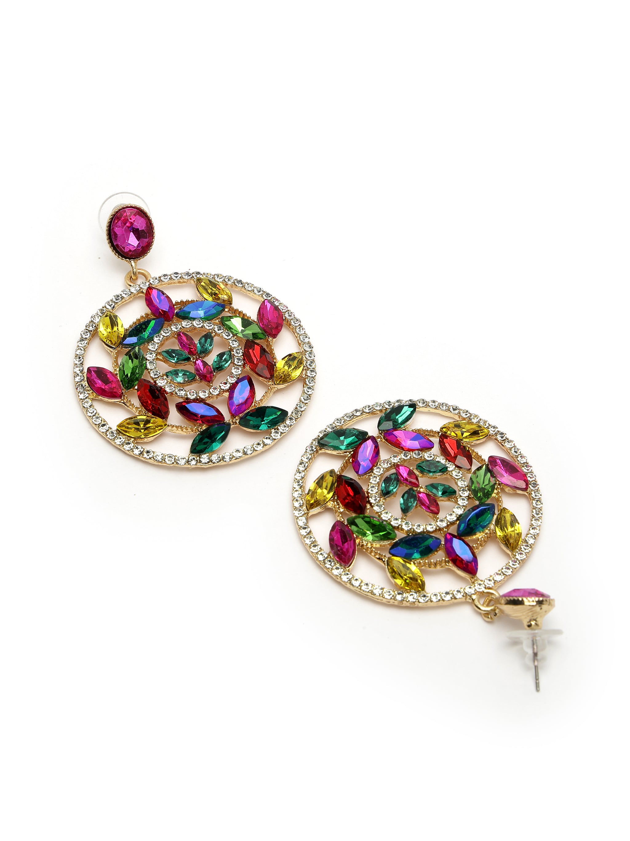 Elegant Hollow Floral Drop Earrings