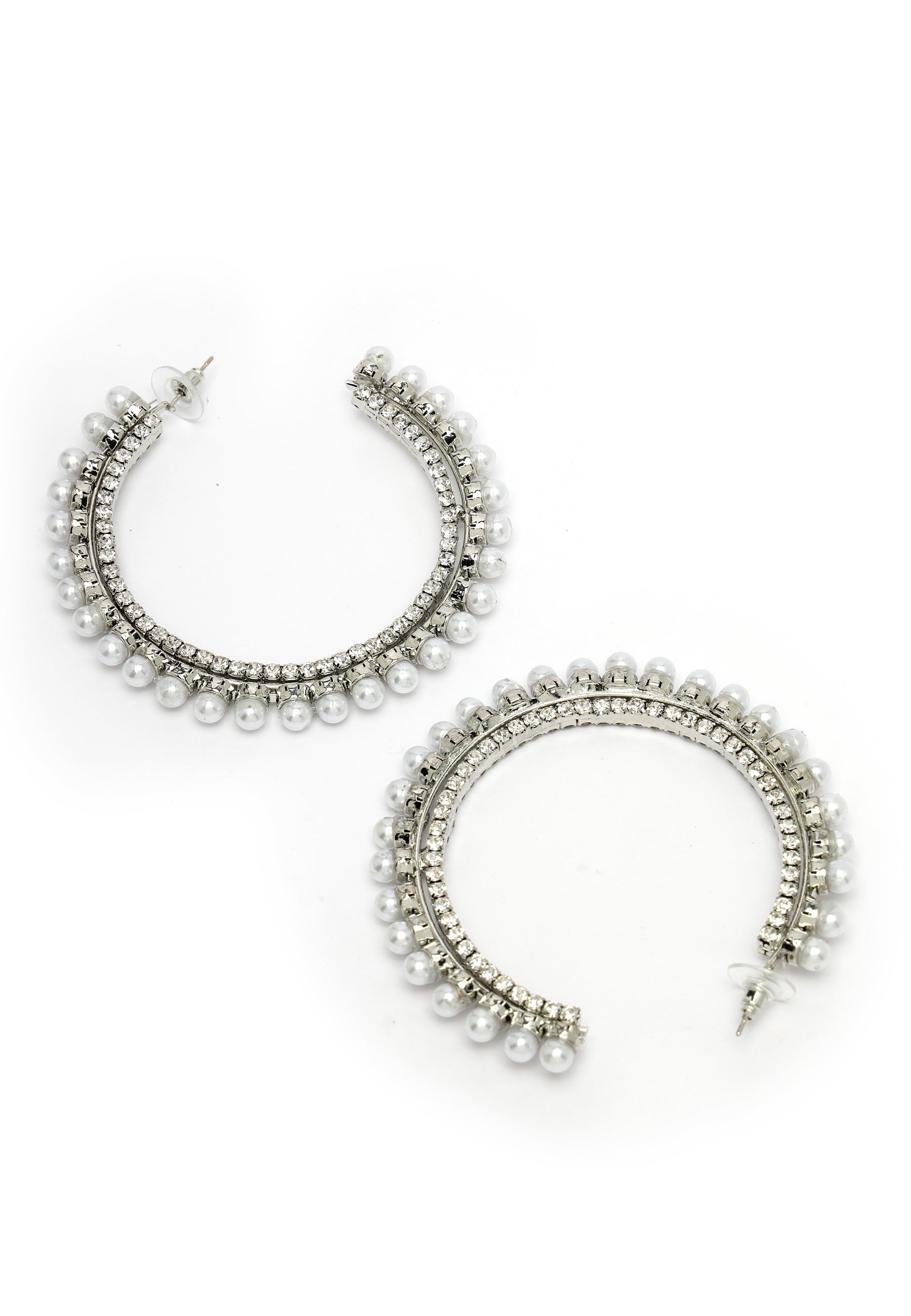 C-Shaped Hoop Earrings