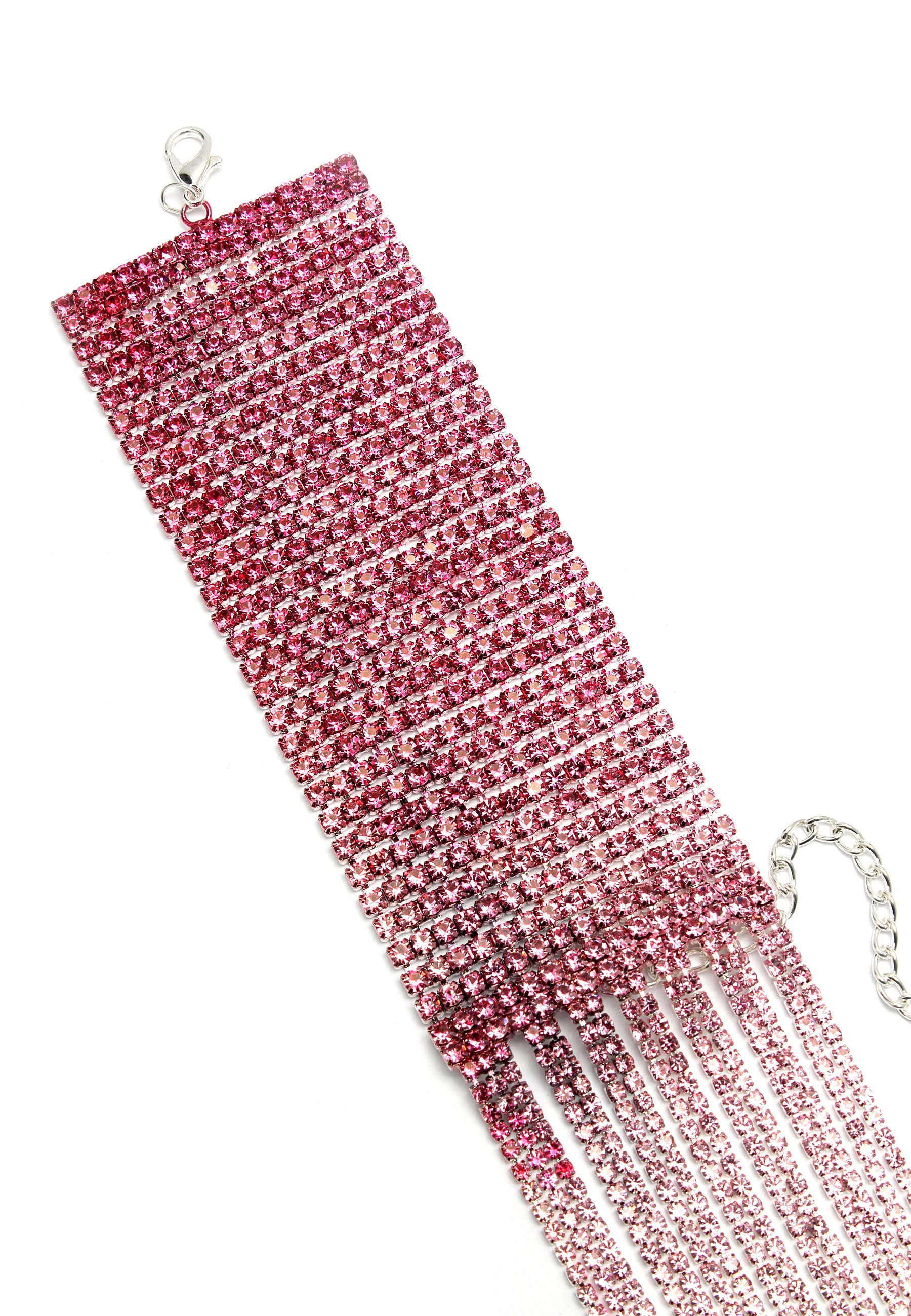 Bracelet Chevron Pailleté Rose