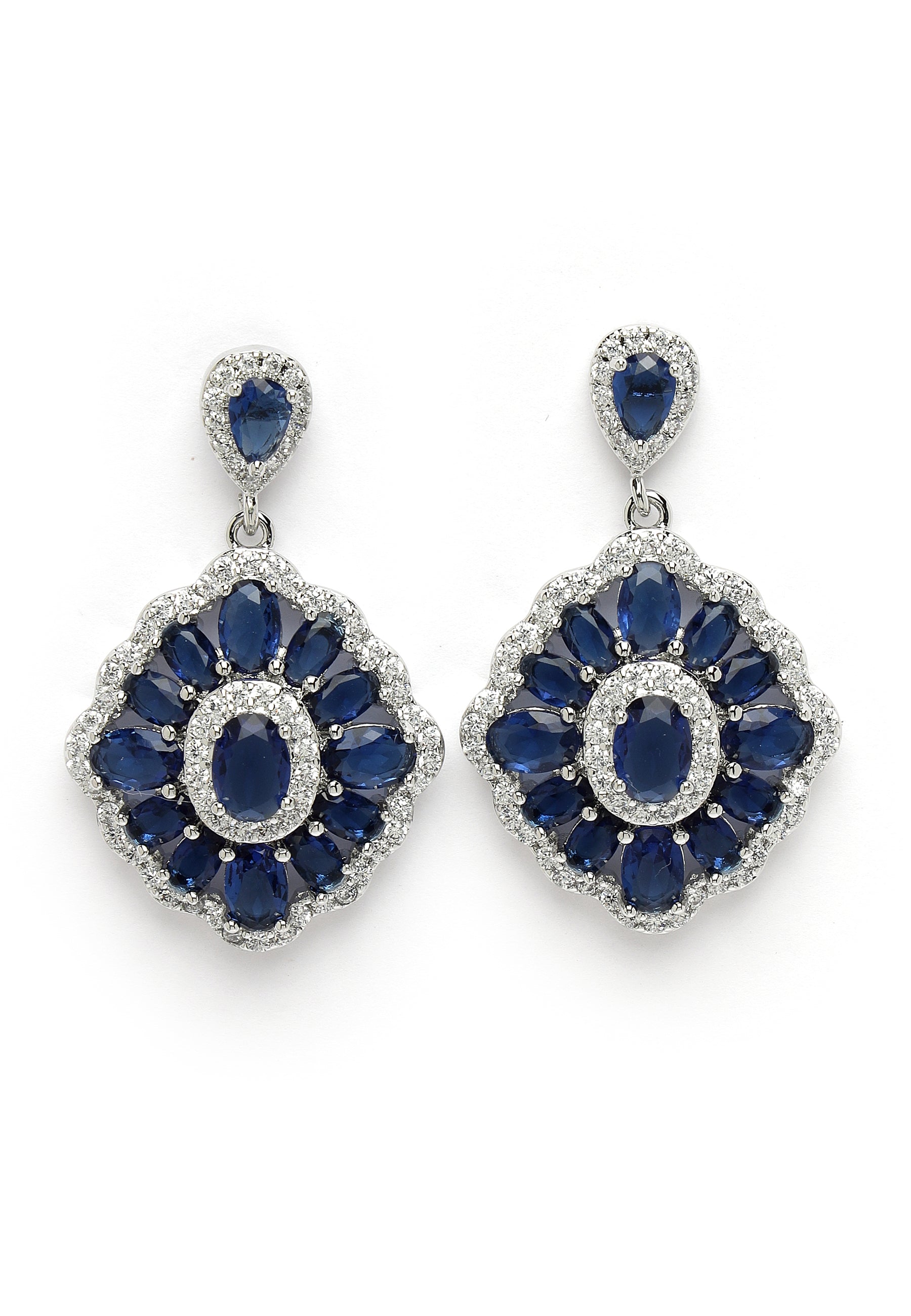 Cubic Zirconia Statement Earrings