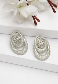 Magnifiques boucles d'oreilles en zircone cubique