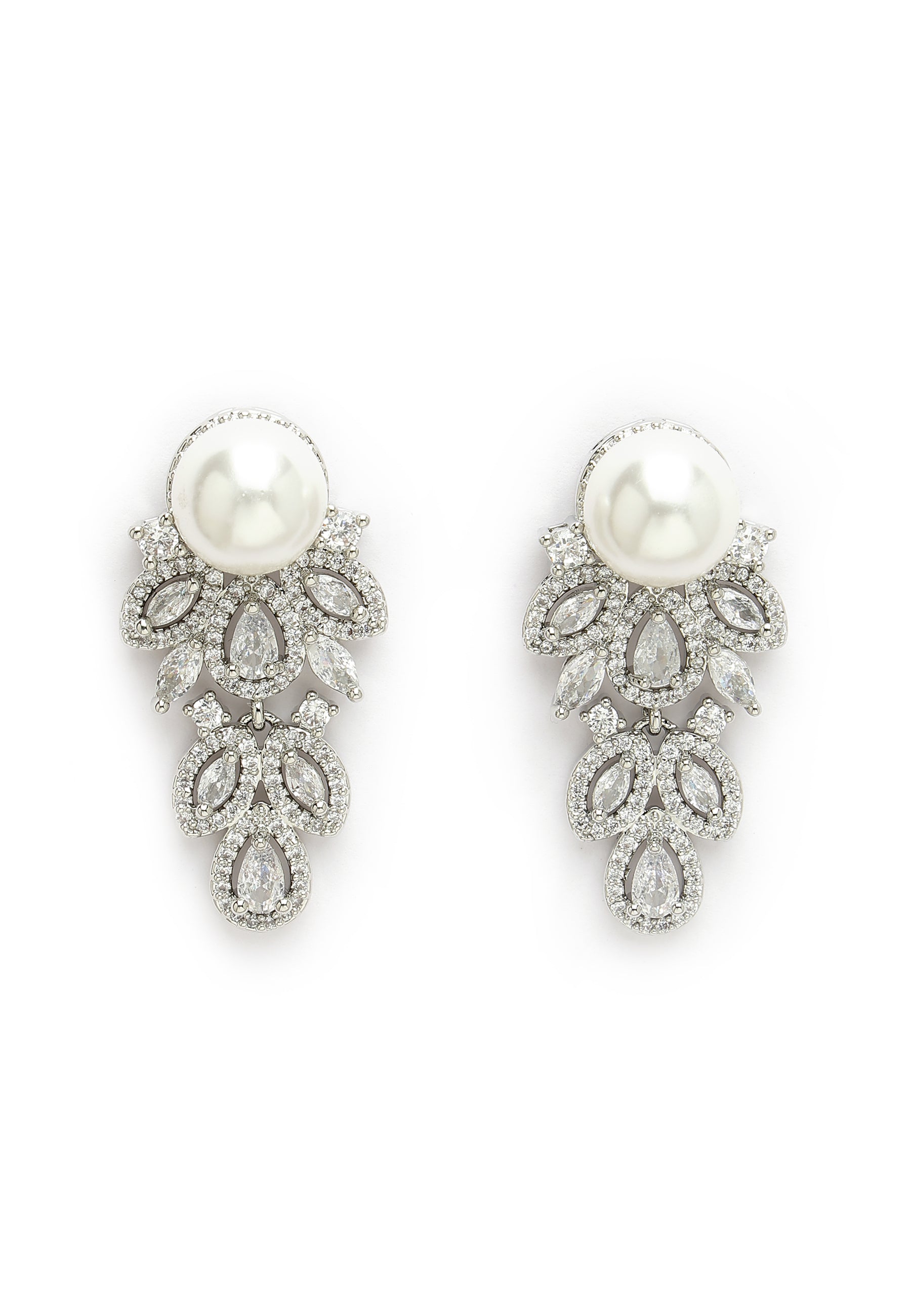 Boucles d'oreilles de luxe modernes en zircone