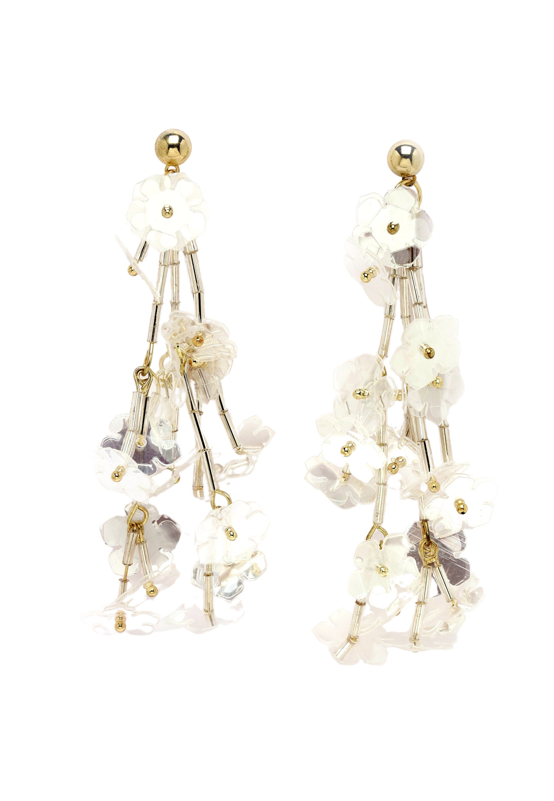 Boucles d'oreilles lustre fleuri