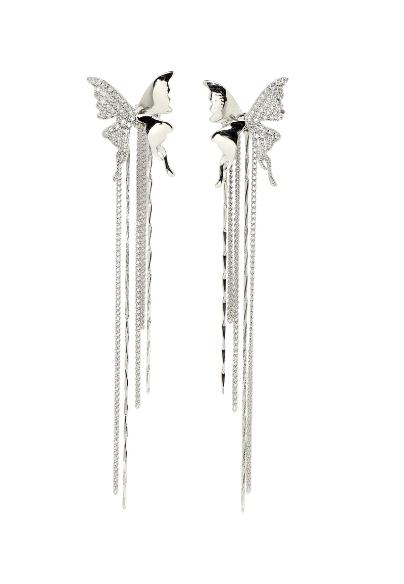 Tassel Butterfly Crystal korvakorut