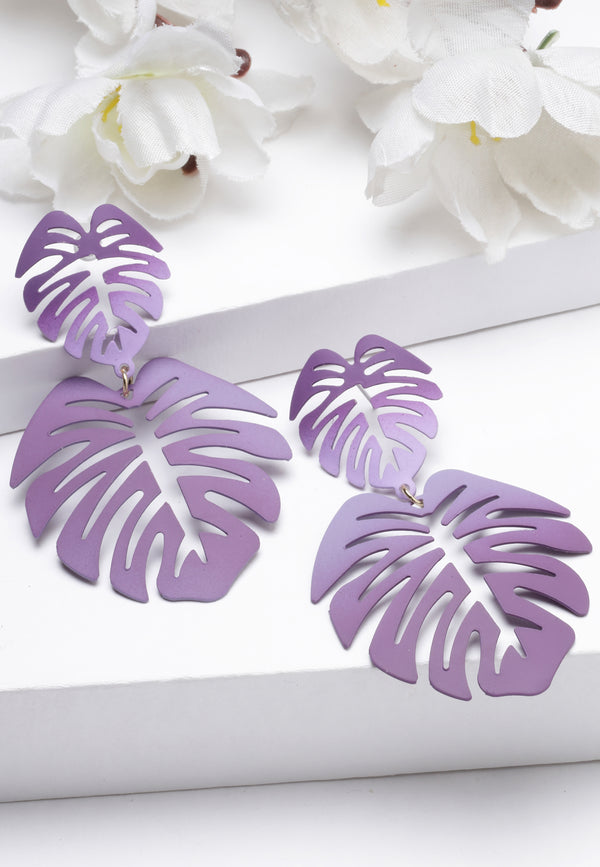 Cluaise Dangle Lilac Palm Leaf