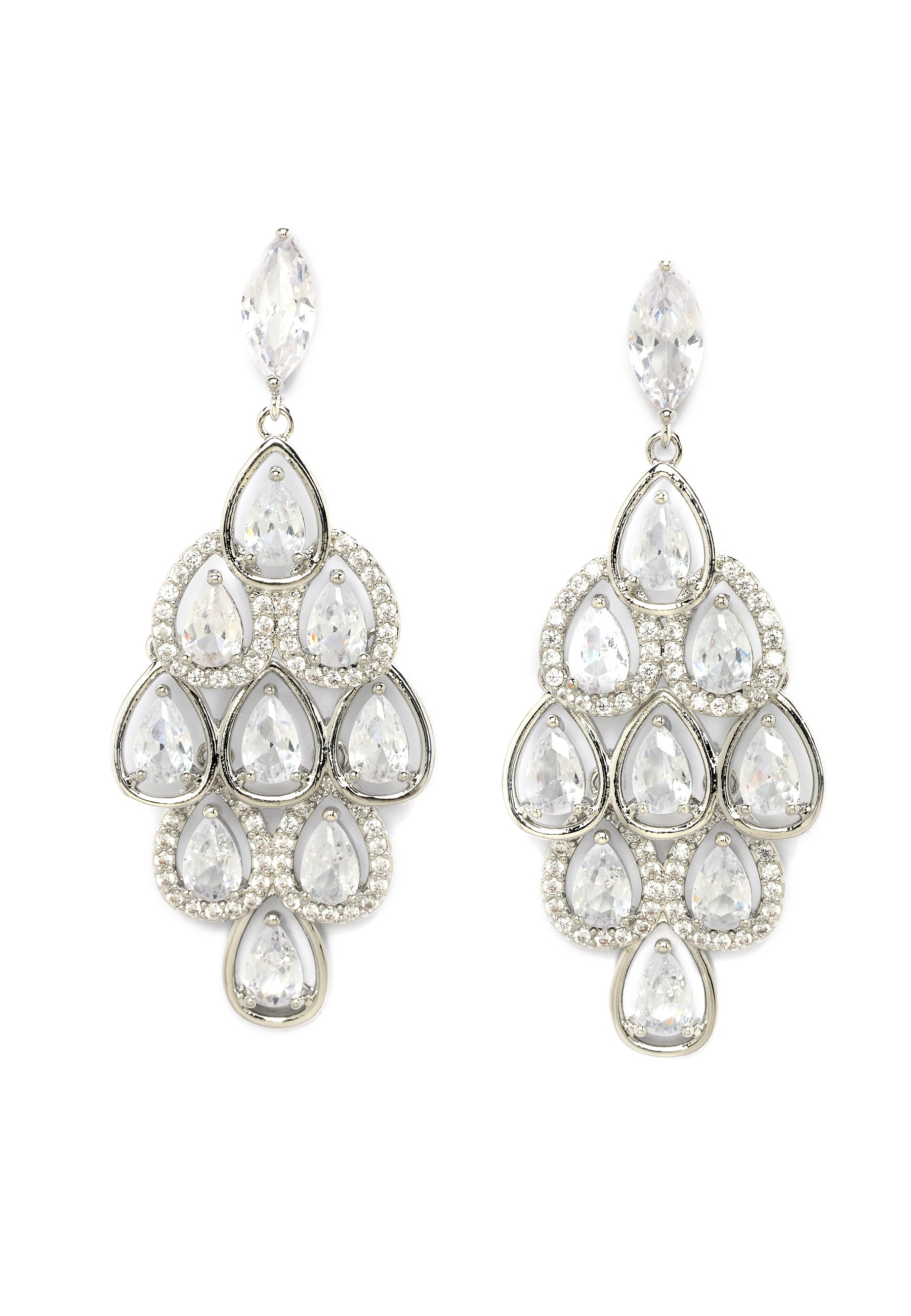 Gleaming Chandelier Drop Earrings