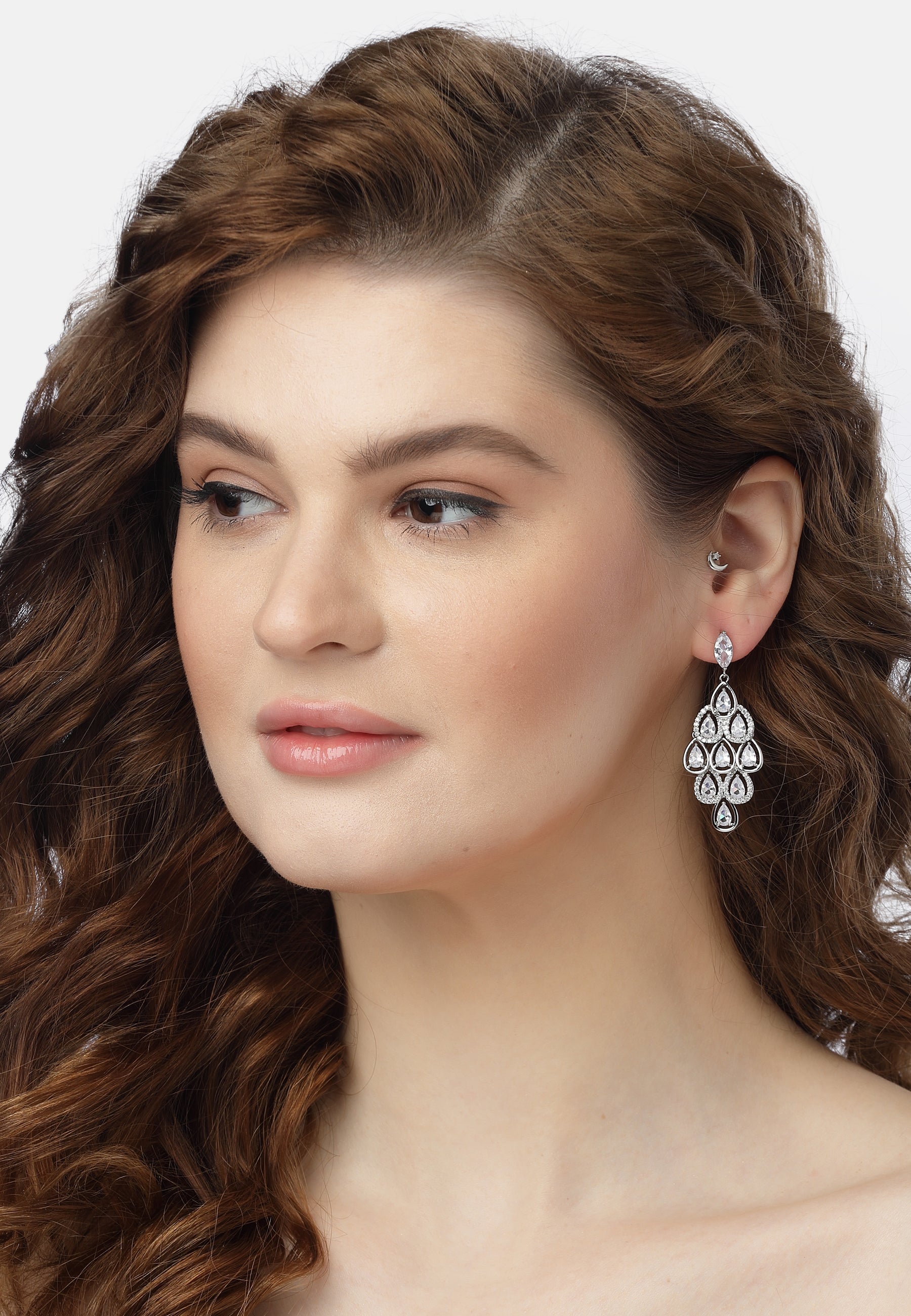 Gleaming Chandelier Drop Earrings