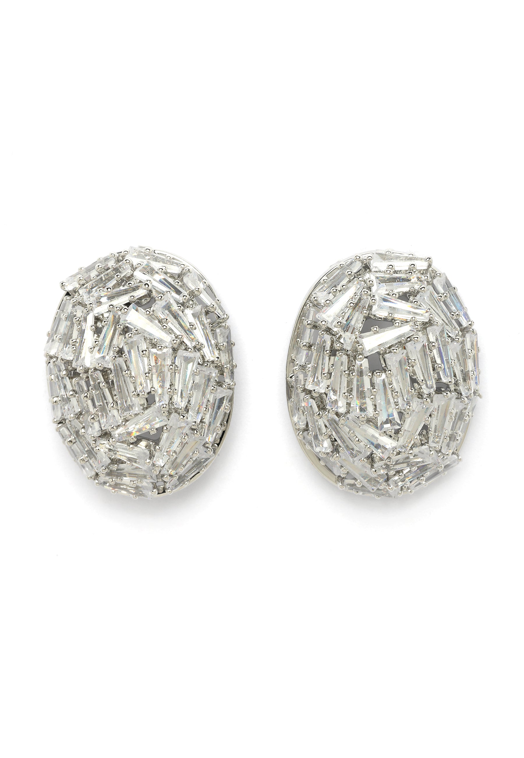 Pendientes de Stud Baguette