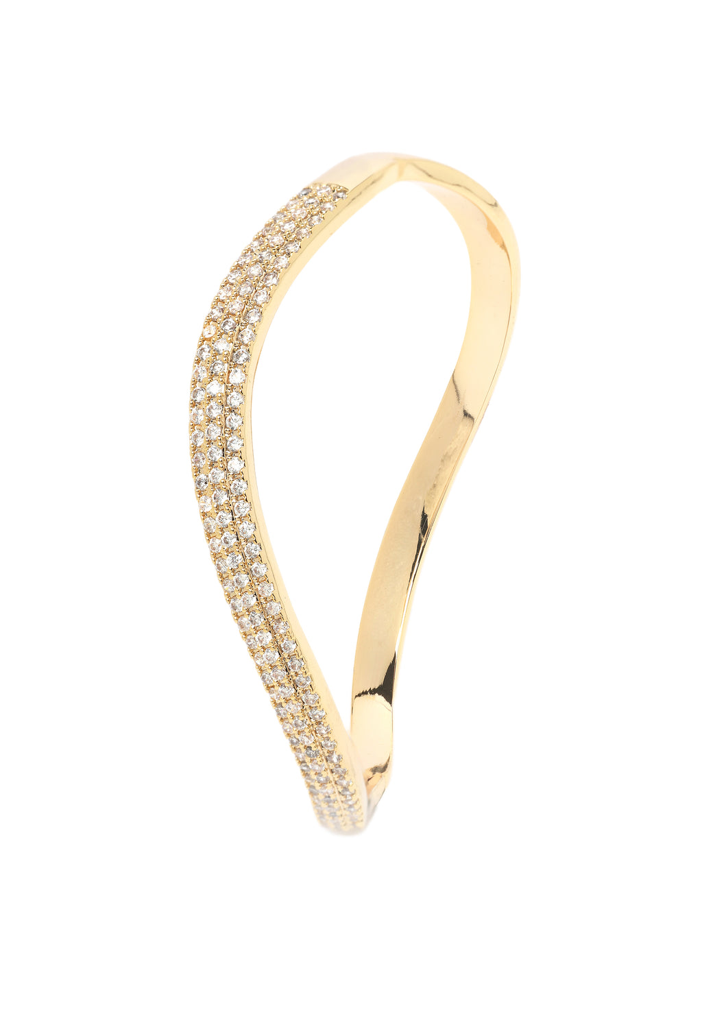 Golden Curved Bangle