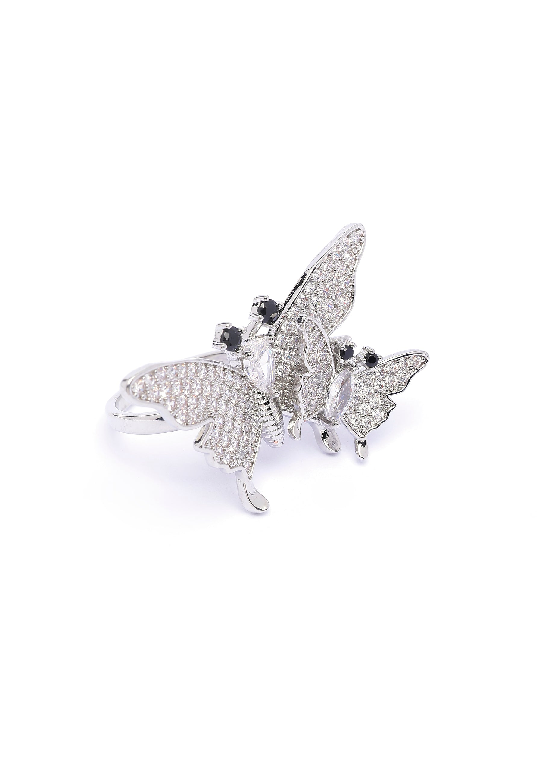 Silver Cute Flutter Ring