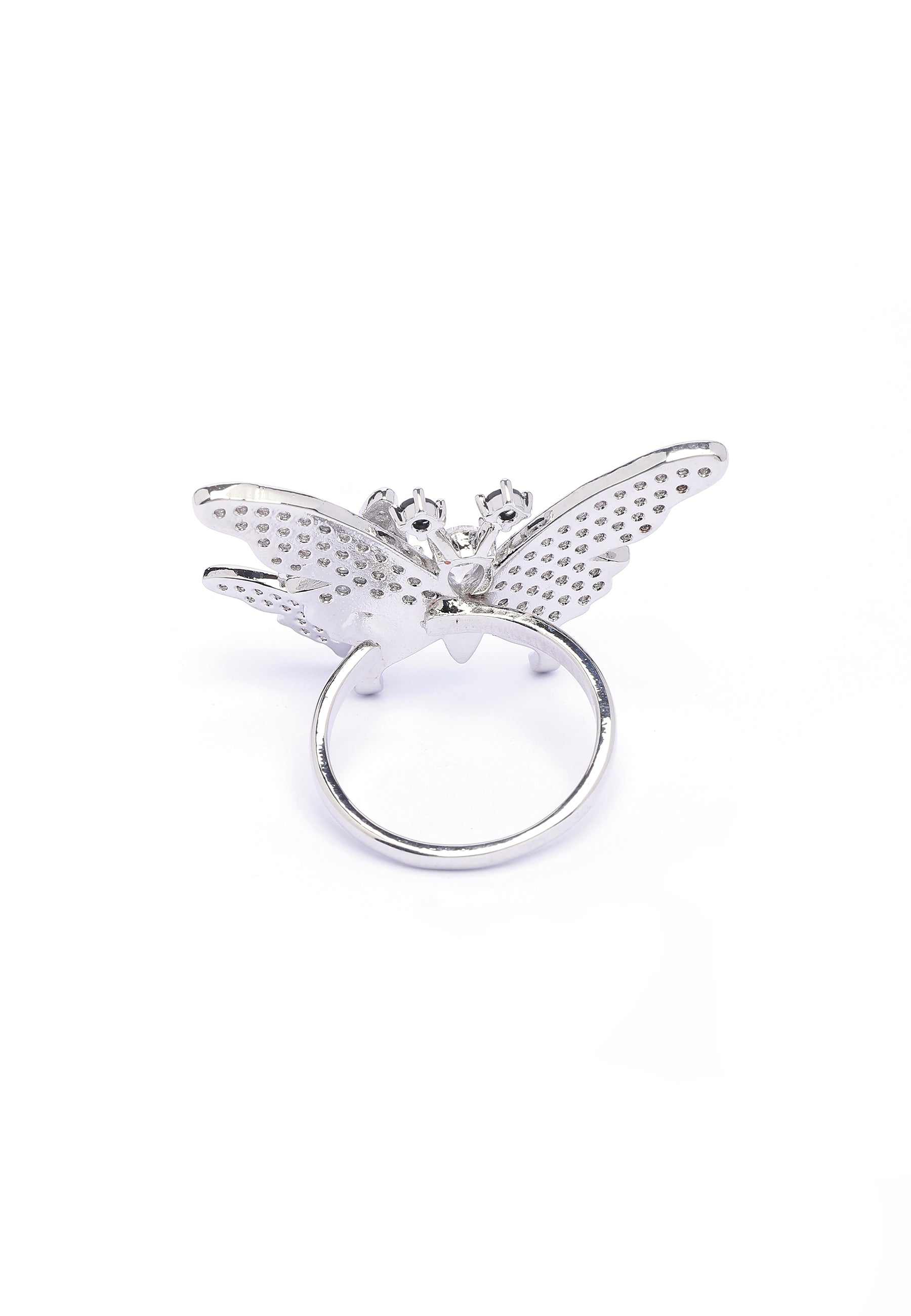 Silver Cute Flutter Ring