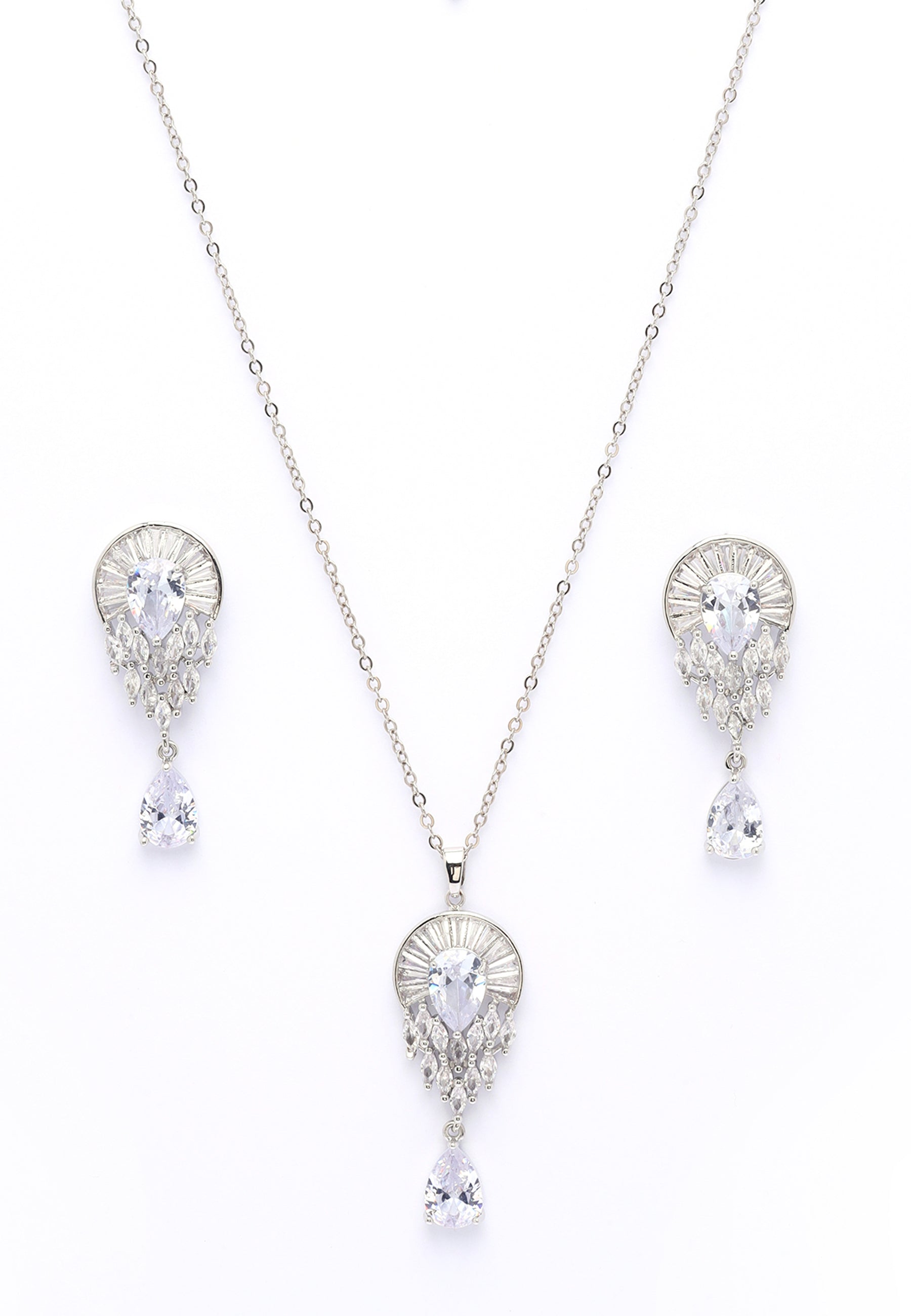 Starlight Drop Earrings and Necklace Set