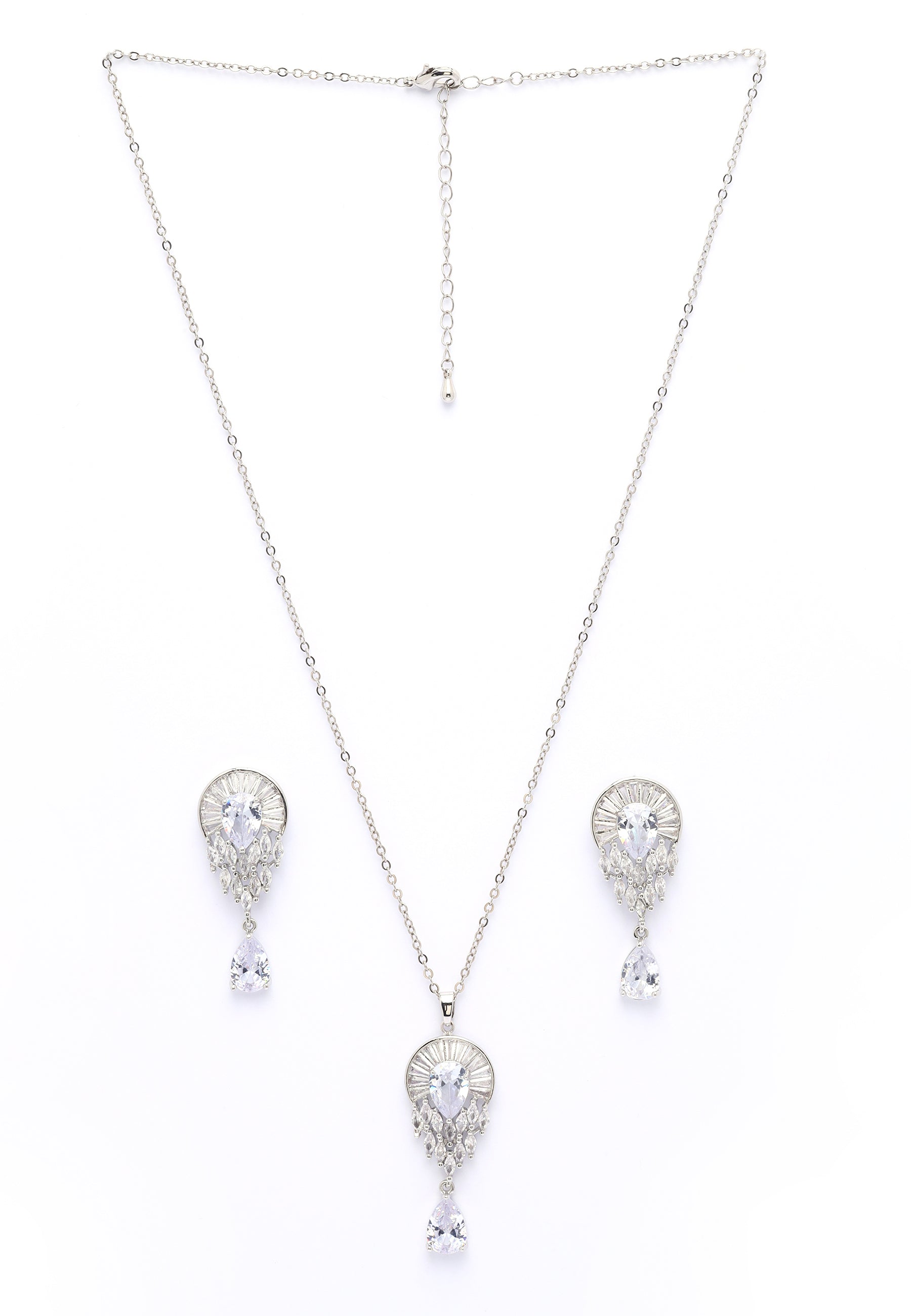 Starlight Drop Earrings and Necklace Set