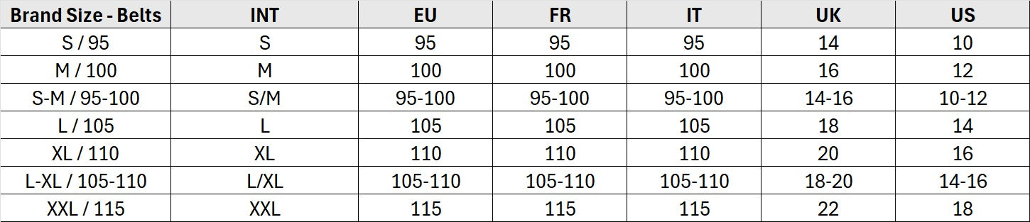 Bredt skinnende bælte