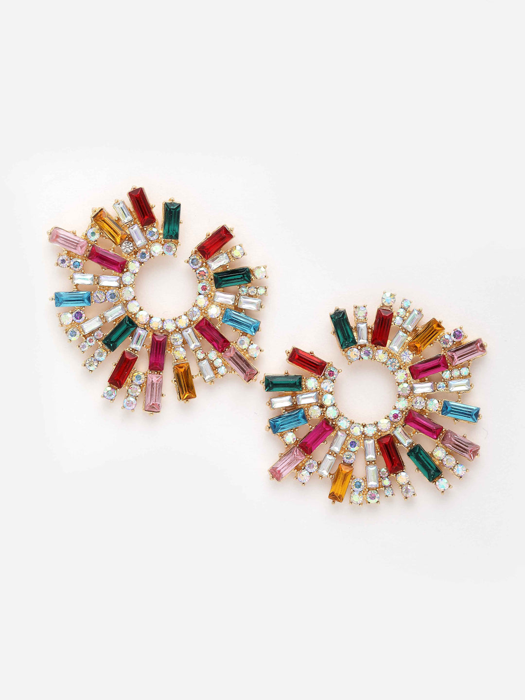 Multicolored Sunshine Crystals Earrings